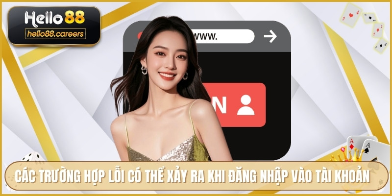 Các trường hợp lỗi có thể xảy ra khi đăng nhập vào tài khoản